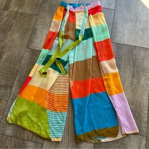 Johnny Was Multicolor Wide Leg Pants